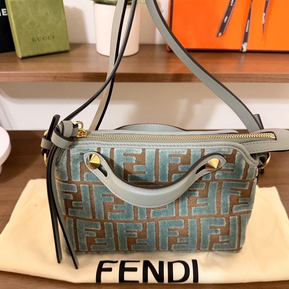 SOLD - Mini Fendi By the Way Soft Zucca Velvet Bag